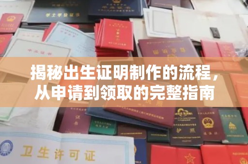 东坑揭秘出生证明制作的流程，从申请到领取的完整指南