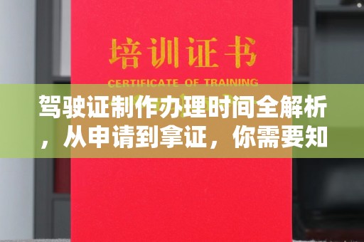 东坑驾驶证制作办理时间全解析，从申请到拿证，你需要知道的一切
