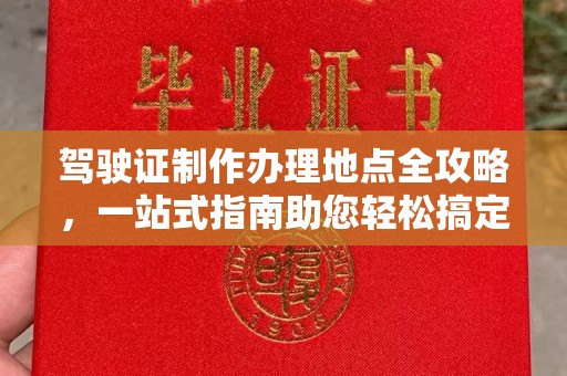 东坑驾驶证制作办理地点全攻略，一站式指南助您轻松搞定