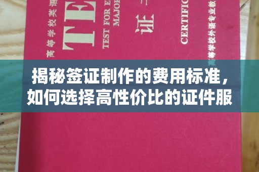 东坑揭秘签证制作的费用标准，如何选择高性价比的证件服务