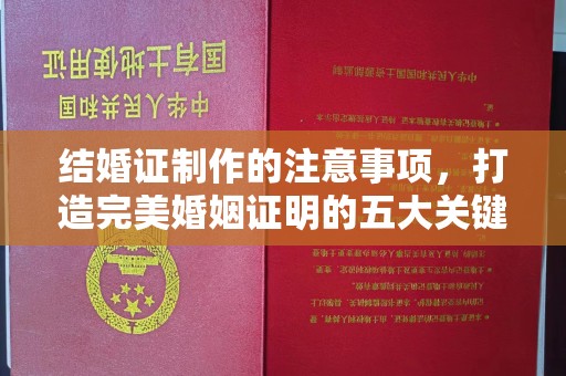 东坑结婚证制作的注意事项，打造完美婚姻证明的五大关键点