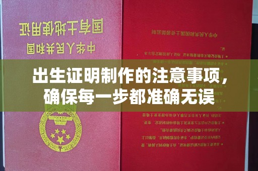 东坑出生证明制作的注意事项，确保每一步都准确无误