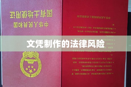 东坑文凭制作的法律风险