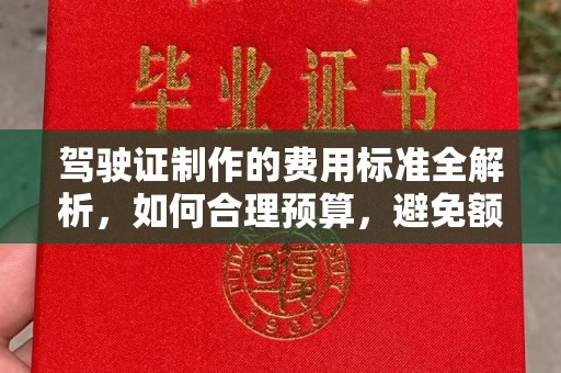 东坑驾驶证制作的费用标准全解析，如何合理预算，避免额外支出